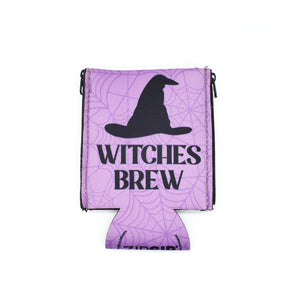 Purple spider web ZipSip with Witches Brew